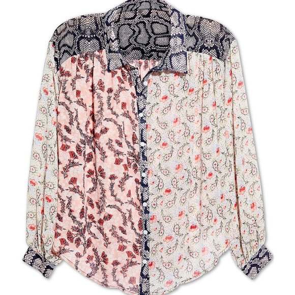 FREE PEOPLE DANI BUTTON DOWN TOP - Picture 6 of 10